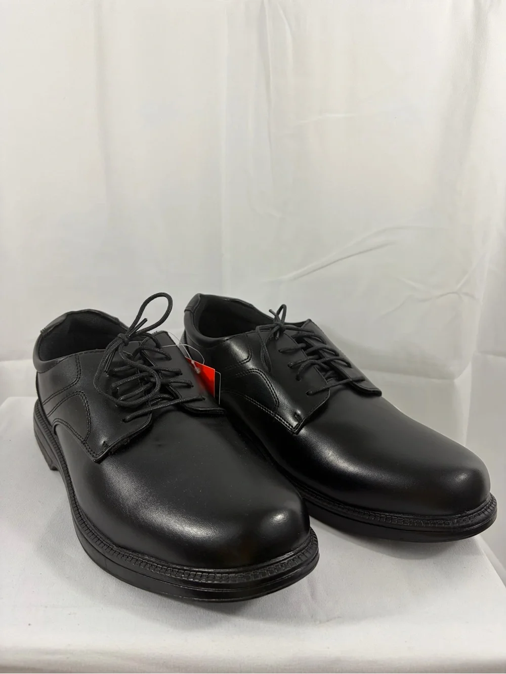 NWT Deer Stags Men's Size 11 Memory Foam Classic Black Lace-Up Dress Shoes